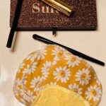 Makeup remover pad with makeup